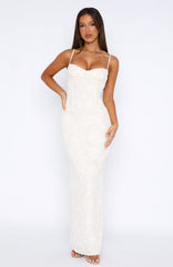 Vestido maxi Poppy Dream Crema