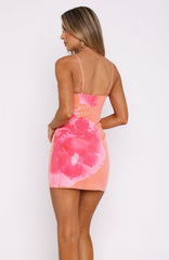 Minivestido de lentejuelas The Hills color flor de mandarino