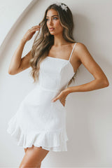 Vestido de Fiesta Sarah Kay de Lazo Doble Blanco