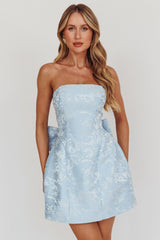 Mini Vestido Lazos Melty Kisses Azul