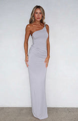 Vestido largo She's A Boss color gris