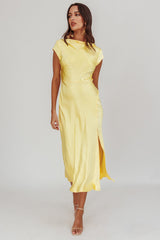 Vestido Midi Lucinda Twist Back Butter