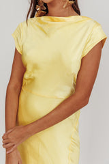 Vestido Midi Lucinda Twist Back Butter