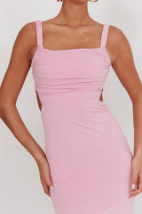 Vestido Maxi Roxo Lilás com Costas de Amarrar Dream Crush