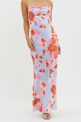 Vestido anudado en la espalda con diseño de vaca Dream Walk estampado rosa