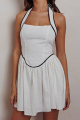 Minivestido Rune Halterneck Branco