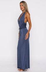 Vestido Maxi Halter Muito Quente Para Você Aço