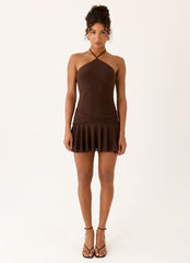 Minivestido Elektra - Chocolate