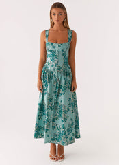 Vestido Midi Emmalina - Estampado floral Cloud Nine