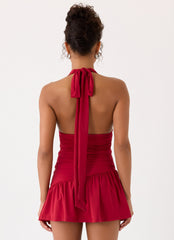 Minivestido Esme - Rojo Magenta