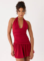 Minivestido Esme - Rojo Magenta