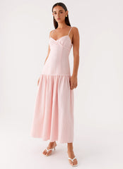 Vestido Midi Found You - Rosa