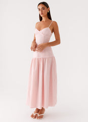 Vestido Midi Found You - Rosa