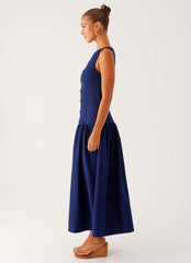 Vestido midi vaquero Hayes - Índigo