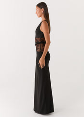 Vestido largo Karma - Negro