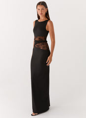 Vestido largo Karma - Negro