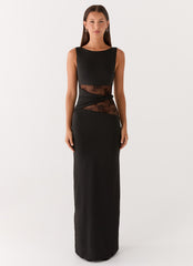 Vestido largo Karma - Negro