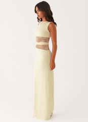 Vestido largo Karma - Amarillo