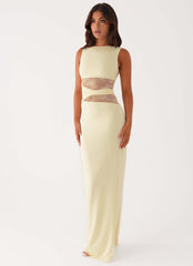 Vestido largo Karma - Amarillo