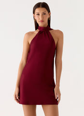 Minivestido Keena Scarf - Borgonha
