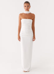 Vestido maxi Libra - Blanco
