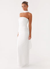 Vestido maxi Libra - Blanco