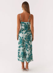 Vestido midi Love Song - Estampado floral Cloud Nine