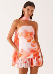 Minivestido Manon Scarf - Blushing Blossom