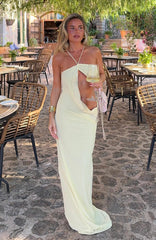 Vestido largo Monaco Moment limón