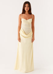 Vestido maxi Romy - Amarillo