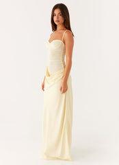 Vestido maxi Romy - Amarillo