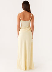 Vestido maxi Romy - Amarillo