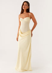 Vestido maxi Romy - Amarillo