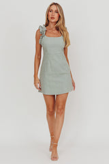 Minivestido con tirantes y volantes en los hombros Annie Olive