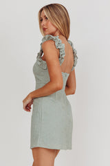 Minivestido con tirantes y volantes en los hombros Annie Olive