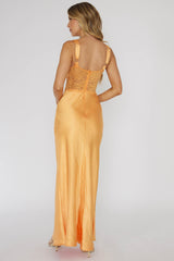 Vestido largo de encaje One Heart Mango