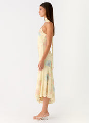 Vestido Sole Mio Midi - Prado Primaveral