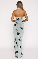 Chasing Heaven Knit Maxi Dress Mint