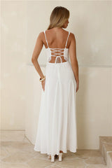 Salted Glow Maxi Dress White