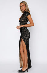 Maxivestido "Made You Stare" negro