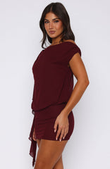 Minivestido Sicilian Dreams Color Vino