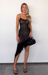 Vestido Midi Ritz And Romance Bolinhas Pretas