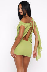 Vestido corto Sicilian Dreams Chartreuse