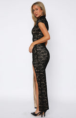 Maxivestido "Made You Stare" negro