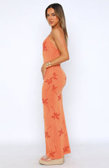 Vestido largo Trust Issues naranja