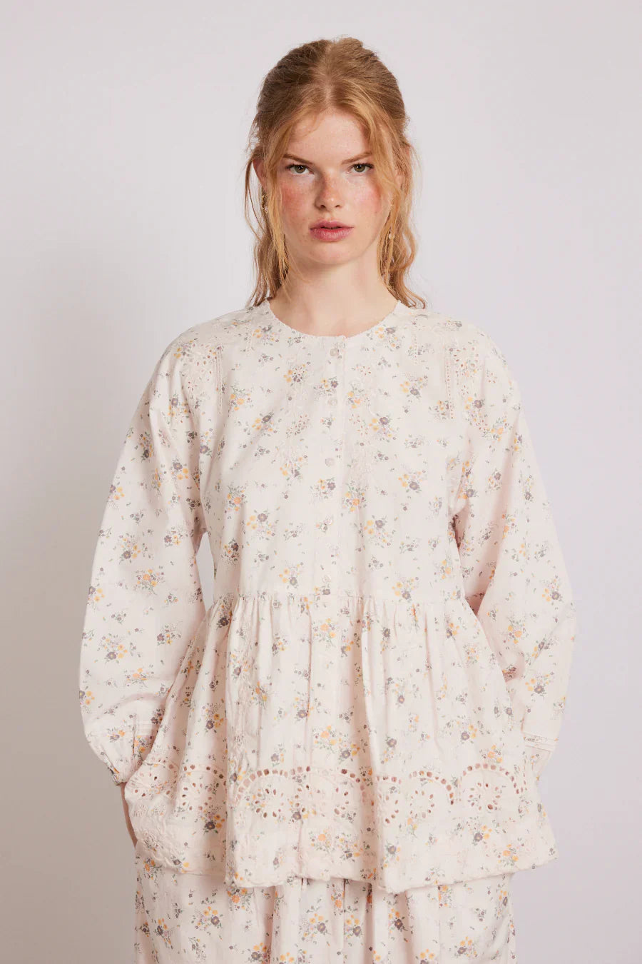 gretchen blouse - vintage ditsy