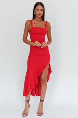 Vestido Maxi Assimétrico Delighted Vermelho