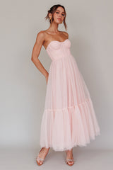 Vestido midi de tul rosa Dancing With Me Sweetheart