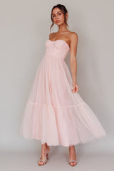 Vestido midi de tul rosa Dancing With Me Sweetheart