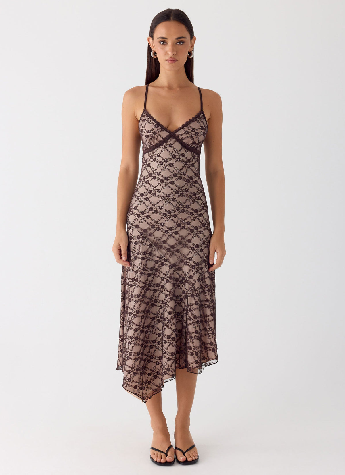 Vestido Midi Amelia - Chocolate